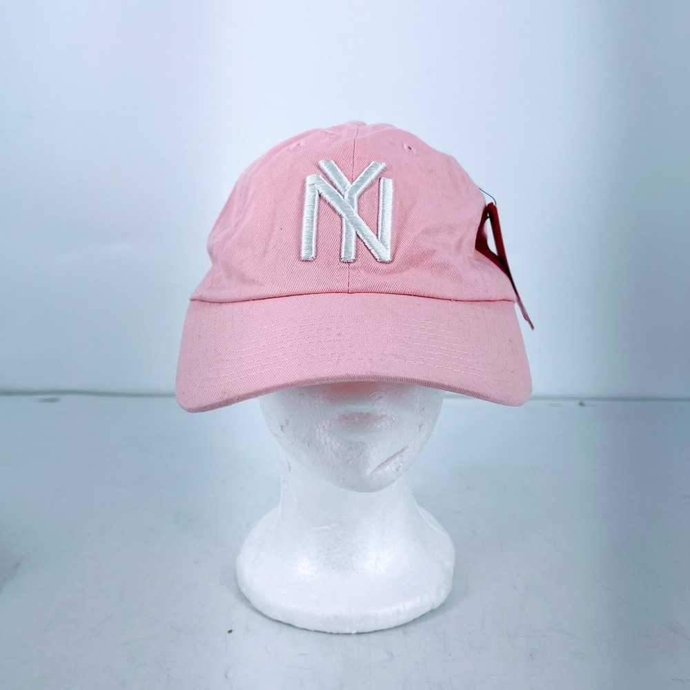 American Needle Pink NY Embroidered Baseball Cap Adjustable Dad Hat New